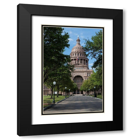 The Texas Capitol, Austin, Texas, 2014 Black Modern Wood Framed Art Print with Double Matting by Highmith, Carol