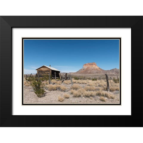 Scenery in Big Bend National Park, TX Black Modern Wood Framed Art Print with Double Matting by Highmith, Carol