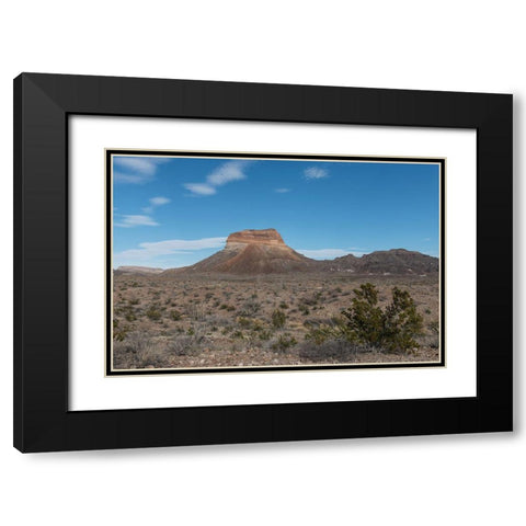 Scenery in Big Bend National Park, TX Black Modern Wood Framed Art Print with Double Matting by Highmith, Carol