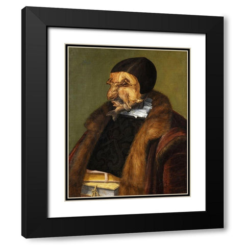 The Lawyer Black Modern Wood Framed Art Print with Double Matting by Arcimboldo, Giuseppe