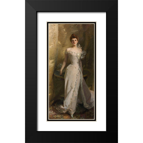 Portrait of Lisa Colt Curtis Black Modern Wood Framed Art Print with Double Matting by Sargent, John Singer