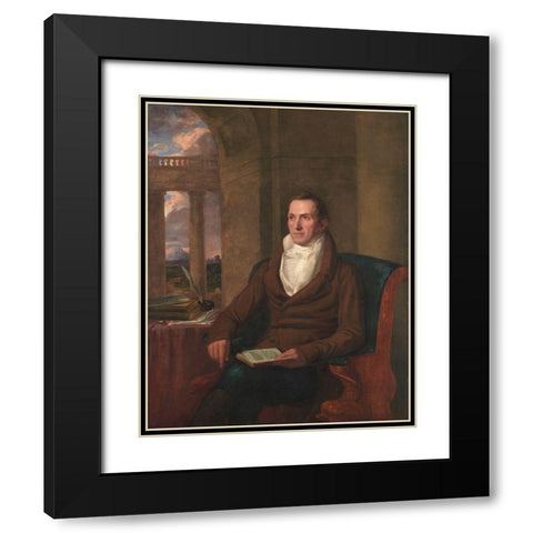Samuel Williams Black Modern Wood Framed Art Print with Double Matting by Allston, Washington