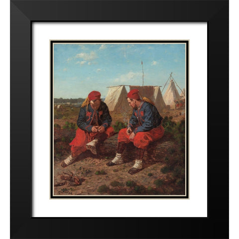 The Brierwood Pipe Black Modern Wood Framed Art Print with Double Matting by Homer, Winslow