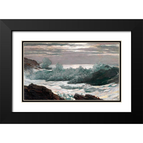Early Morning After a Storm at Sea Black Modern Wood Framed Art Print with Double Matting by Homer, Winslow
