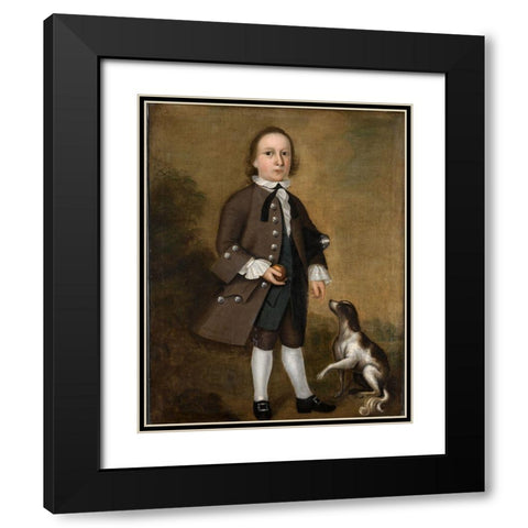 Jeremiah Belknap Black Modern Wood Framed Art Print with Double Matting by Badger, Joseph