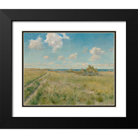 The Old Road to the Sea Black Modern Wood Framed Art Print with Double Matting by Chase, William Merritt