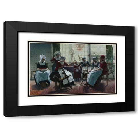 The Ghost Story Black Modern Wood Framed Art Print with Double Matting by McEwen, Walter