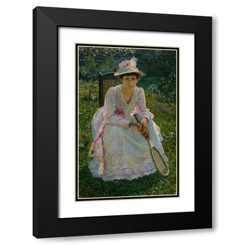 Mary Holland Bacher Black Modern Wood Framed Art Print with Double Matting by Bacher, Otto H