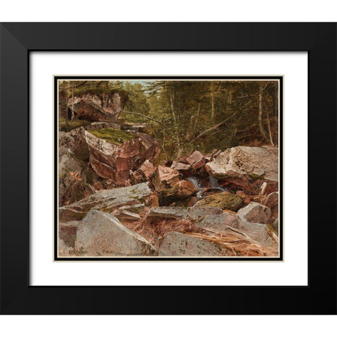 Study North Conway New Hampshire Black Modern Wood Framed Art Print with Double Matting by Johnson, David