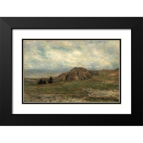 Wild Coast Newport Black Modern Wood Framed Art Print with Double Matting by Martin, Homer Dodge