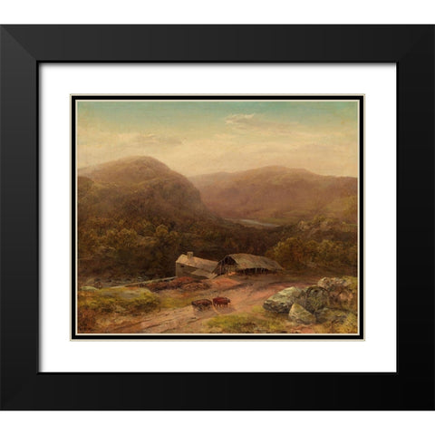 In the Housatonic Valley Black Modern Wood Framed Art Print with Double Matting by Martin, Homer Dodge