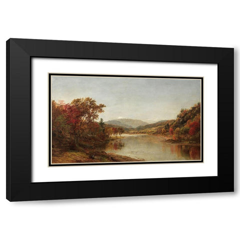 Mount Washington New Hampshire Black Modern Wood Framed Art Print with Double Matting by Cropsey, Jasper F