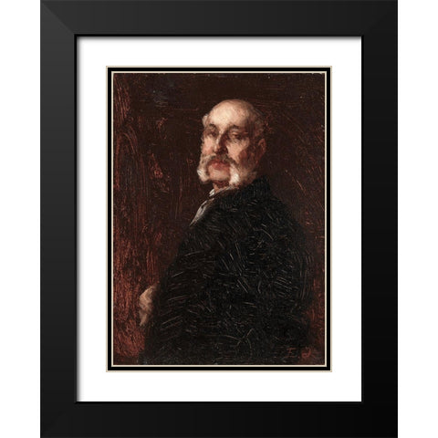 Samuel W Rowse Black Modern Wood Framed Art Print with Double Matting by Johnson, Eastman