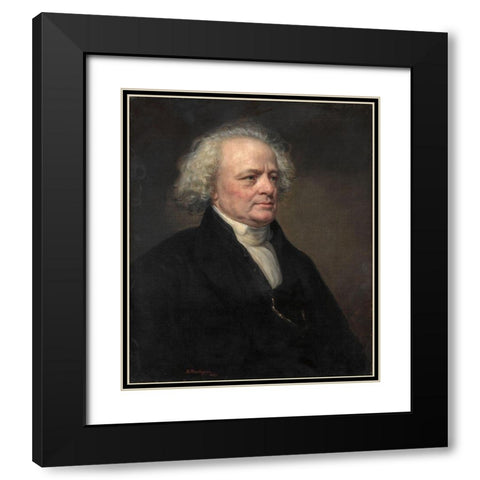 Dr. John W Francis Black Modern Wood Framed Art Print with Double Matting by Huntington, Daniel