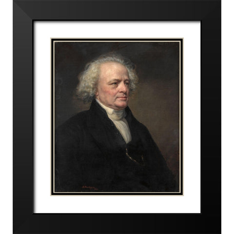 Dr. John W Francis Black Modern Wood Framed Art Print with Double Matting by Huntington, Daniel