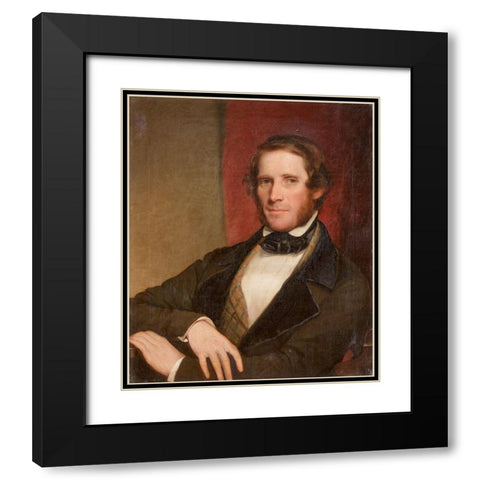 John Childe Black Modern Wood Framed Art Print with Double Matting by Harding, Chester