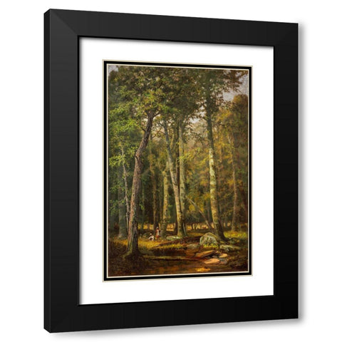A Summer Afternoon Black Modern Wood Framed Art Print with Double Matting by Smith, R Way