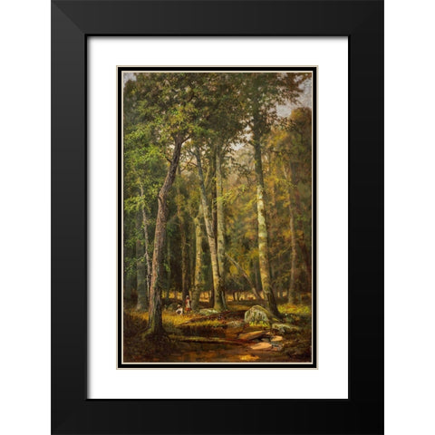 A Summer Afternoon Black Modern Wood Framed Art Print with Double Matting by Smith, R Way