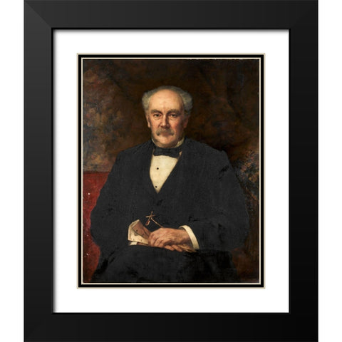 Hinman B Hurlbut Black Modern Wood Framed Art Print with Double Matting by Witt, John Harrison