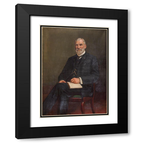 Henry C Ranney Black Modern Wood Framed Art Print with Double Matting by Simmons, Freeman Willis