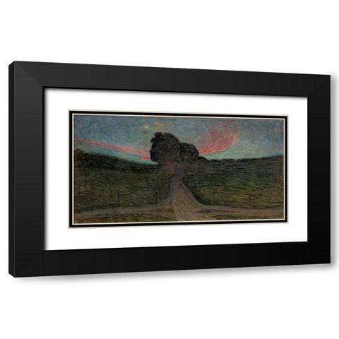 Evening Mood-Lidingo Black Modern Wood Framed Art Print with Double Matting by Jansson, Eugene