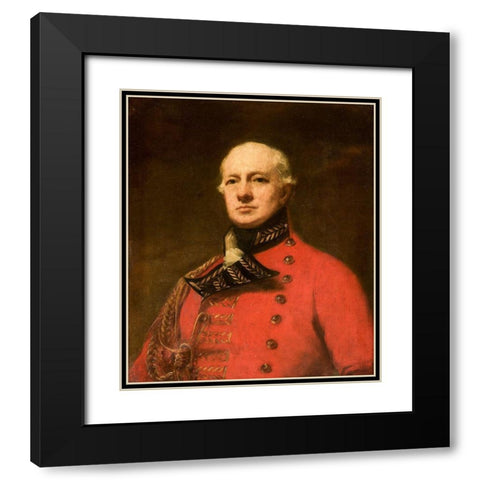 Lieutenant General Duncan Campbell Black Modern Wood Framed Art Print with Double Matting by Raeburn, Henry