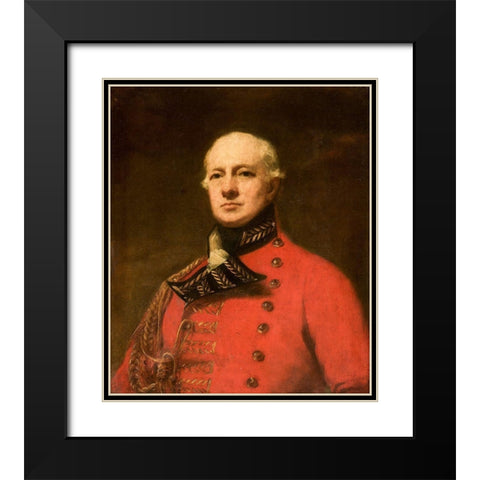 Lieutenant General Duncan Campbell Black Modern Wood Framed Art Print with Double Matting by Raeburn, Henry