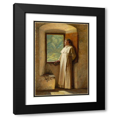 The Sunlight Black Modern Wood Framed Art Print with Double Matting by Cederstrom, Ture Nikolaus