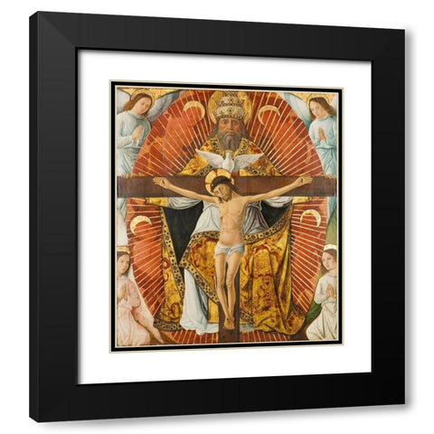 The Trinity Black Modern Wood Framed Art Print with Double Matting by Girardin, Laurent