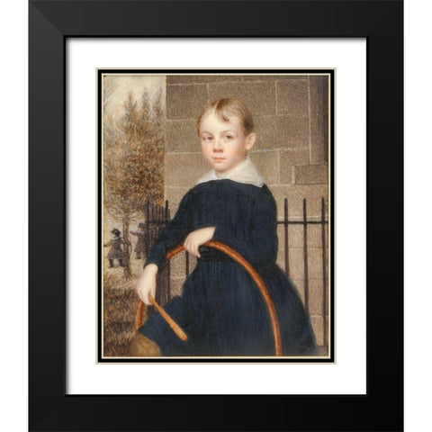 Paul Joseph Revere 1840 Black Modern Wood Framed Art Print with Double Matting by Bogardus, Margaret