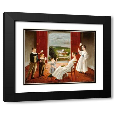 The Children of Nathan Starr Black Modern Wood Framed Art Print with Double Matting by Andrews, Ambrose