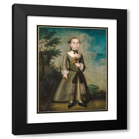 James Badger Black Modern Wood Framed Art Print with Double Matting by Badger, Joseph