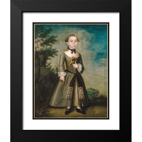 James Badger Black Modern Wood Framed Art Print with Double Matting by Badger, Joseph