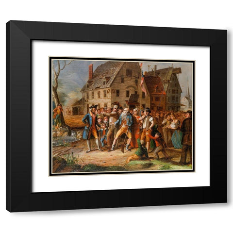 Rip Van Winkle 1833 Black Modern Wood Framed Art Print with Double Matting by Browere, Albertis del Orient