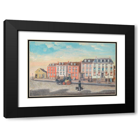 The Boot Black Black Modern Wood Framed Art Print with Double Matting by Chappel, William P.