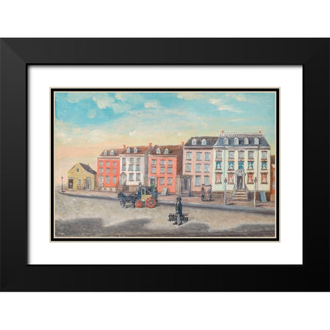 The Boot Black Black Modern Wood Framed Art Print with Double Matting by Chappel, William P.