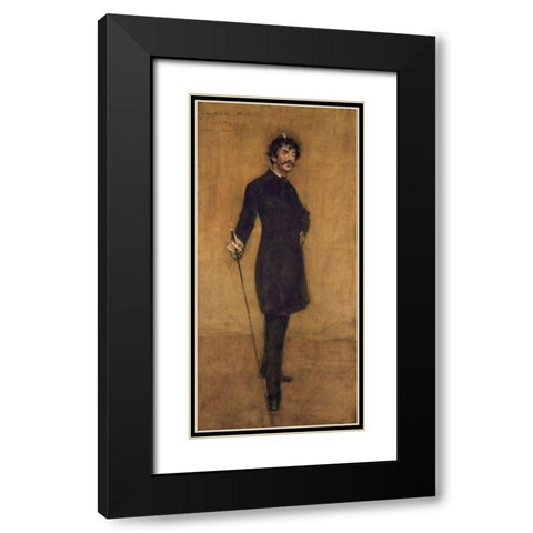 James Abbott McNeill Whistler Black Modern Wood Framed Art Print with Double Matting by Chase, William Merritt