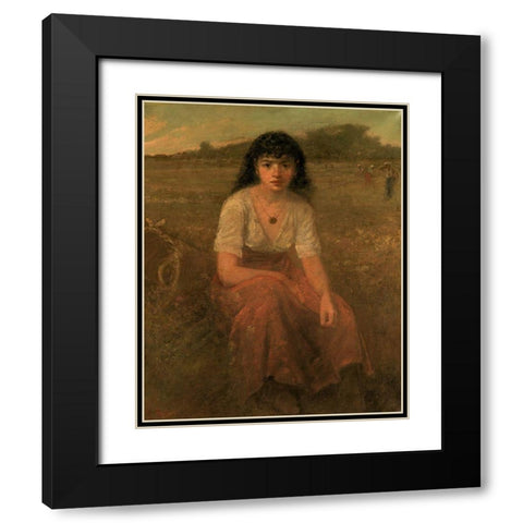 The Quadroon Black Modern Wood Framed Art Print with Double Matting by Fuller, George
