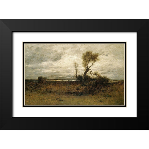 Near the Coast Black Modern Wood Framed Art Print with Double Matting by Gifford, Robert SwainÂ 