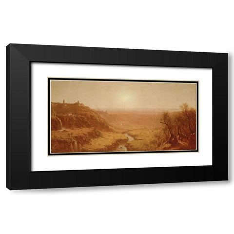 Tivoli Black Modern Wood Framed Art Print with Double Matting by Gifford, Sanford Robinson