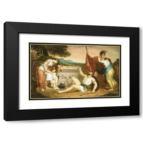 The Wages of War Black Modern Wood Framed Art Print with Double Matting by Gray, Henry Peters
