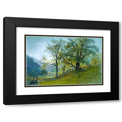 Vahrn in Tyrol near Brixen Black Modern Wood Framed Art Print with Double Matting by Haseltine, William Stanley