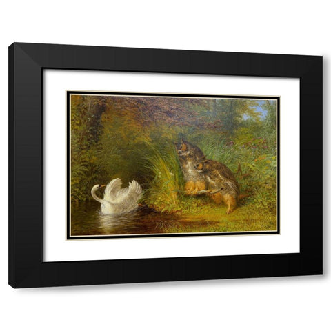 Susanna and the Elders Black Modern Wood Framed Art Print with Double Matting by Beard, William Holbrook