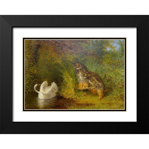 Susanna and the Elders Black Modern Wood Framed Art Print with Double Matting by Beard, William Holbrook