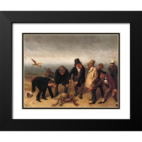 Discovery of Adam Black Modern Wood Framed Art Print with Double Matting by Beard, William Holbrook