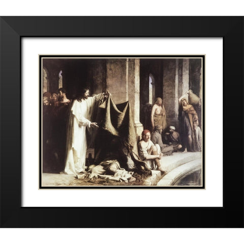 Pool of Bethesda Black Modern Wood Framed Art Print with Double Matting by Bloch, Carl