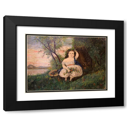 Spring   Black Modern Wood Framed Art Print with Double Matting by Hicks, Edward
