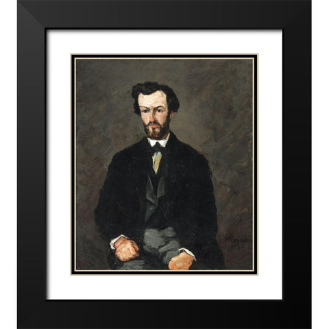 Antony ValabrÃ¨gue Black Modern Wood Framed Art Print with Double Matting by Cezanne, Paul