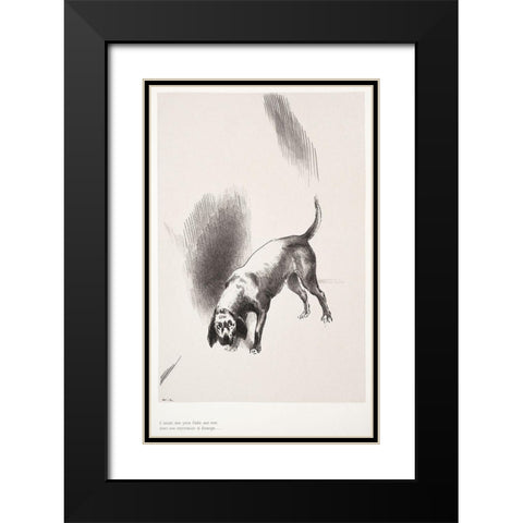 He Fixed His Eyes on Me with an Expression That Was So StrangeÂ  Black Modern Wood Framed Art Print with Double Matting by Redon, Odilon