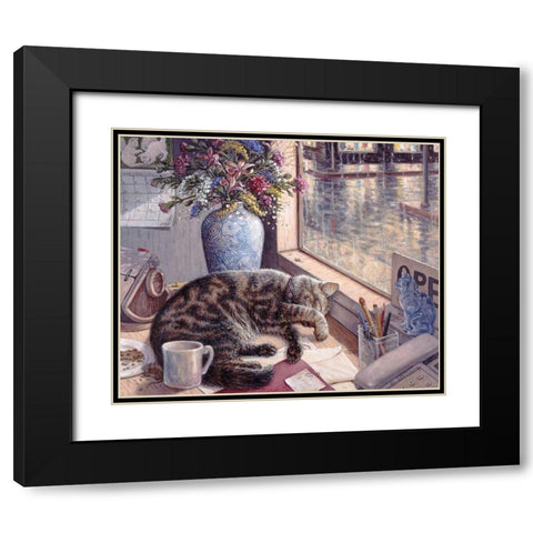 After Hours Black Modern Wood Framed Art Print with Double Matting by Kruskamp, Janet